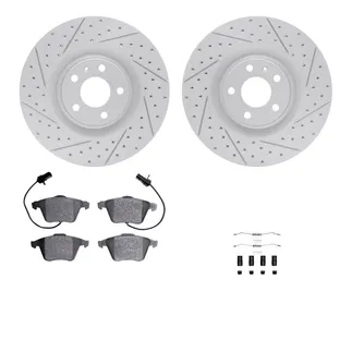 R1 Concepts WBUH1-73117 Brake Rotors - Carbon Coated - D/S W/ Optimum Oe Pads & Hdw